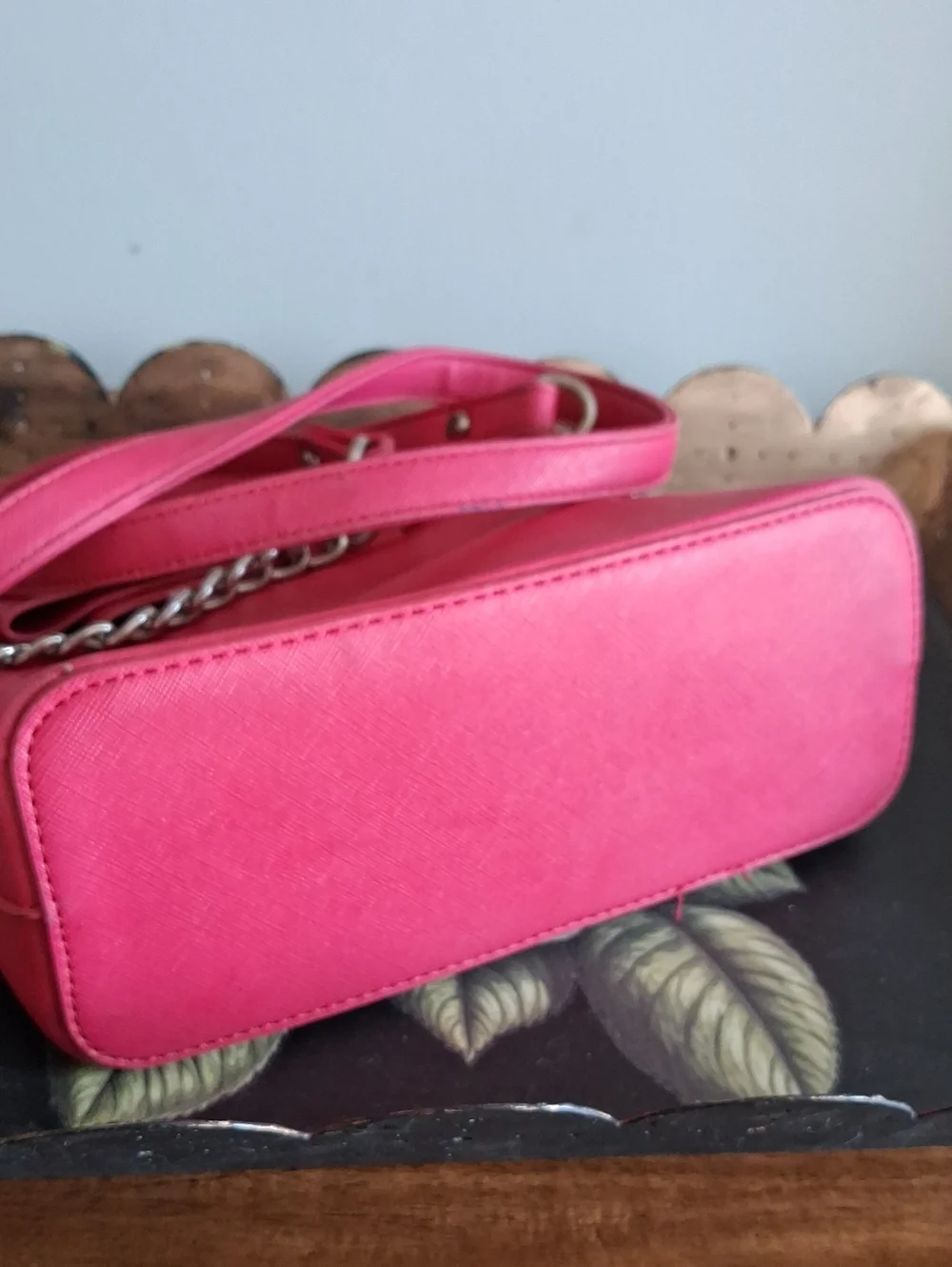 Betsey Johnson Hot Pink Large Bow Crossbody Bag